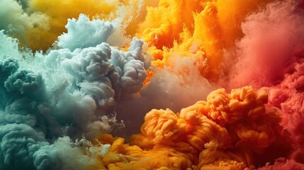 A Mesmerizing Display of Colorful Smoke