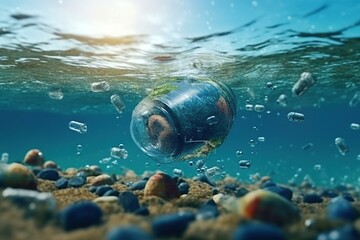 Ocean pollution, Environmental contamination. Generative AI