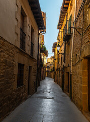 Fototapeta premium Typology of houses in Laguardia, Álava, Spain.