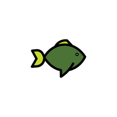 Fish Food Sea Filled Outline Icon