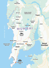 Mumbai texture map on white background