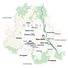 Delhi texture map on white background