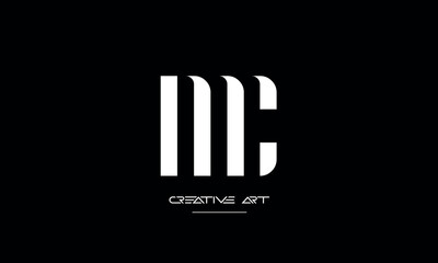CM, MC, C, M abstract letters logo monogram