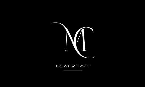 CM, MC, C, M abstract letters logo monogram