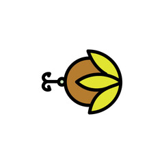 Hook Rod Crane Filled Outline Icon