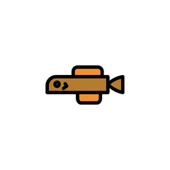 Fish Animal Pet Filled Outline Icon