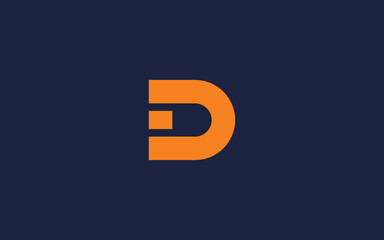 letter d with led lights logo icon design vector design template inspiration