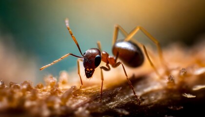 Micro Marvel: A Captivating Close-Up Portrait Unveiling the Exquisite World of a Tiny Ant