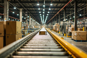 Fototapeta premium Automated Warehouse Logistics