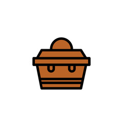 Box Case Tackle Filled Outline Icon