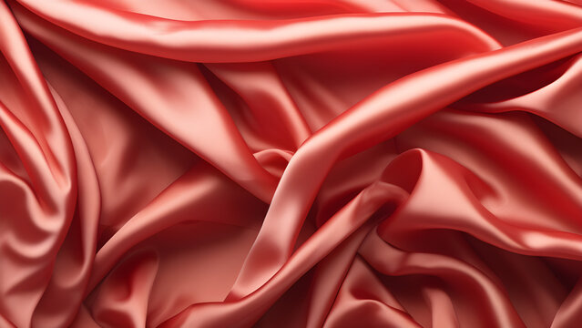 Close up of ripples on silk fabric. Satin textile background, Abstract elegant luxury silk textile background stcok images
