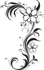 Sleek Sophistication Black Frame Vector Logo Icon Design Vintage Chic Artistic Decorative Frame Vector Logo Icon