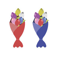 icon,  decoration bucket Tulips Simple Cool