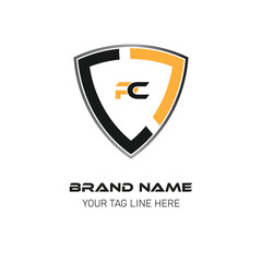 logo for company called rc pc letter logo .