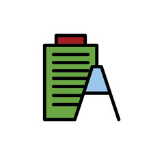 Format Past Text Filled Outline Icon