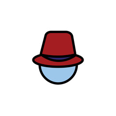Hat Cap Fashion Filled Outline Icon