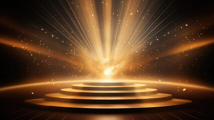 Gilded Glory: Podium of Radiant Recognition