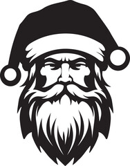 Iced Out Santa Style Cool Black Vector Chill Claus Appeal Cool Santa Black Vector