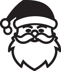 Iced Out Kris Kringle Cool Icon Style Chill Claus Charm Black Vector Vibe