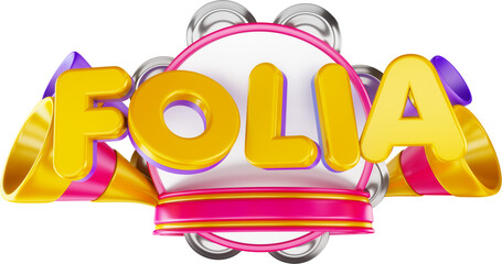 selo 3d carnaval de ofertas folia de carnaval selo varejo de supermercado, colorido, vem curtir a folia, brasil carnaval