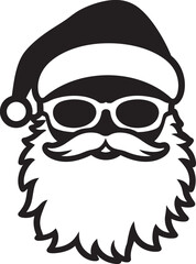 Iced Out Santa Appeal Black Cool Vector Chill Claus Vibe Cool Black Santa Vector