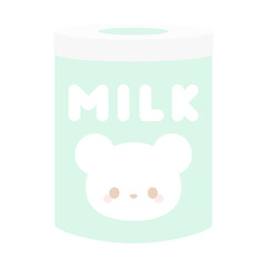 シンプルな粉ミルクの缶⭐︎PNG