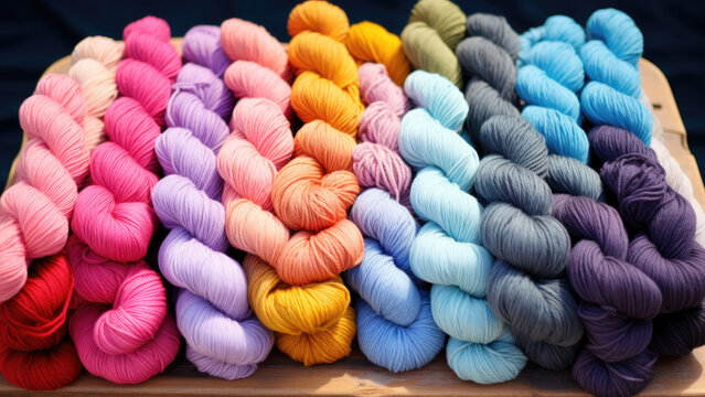 Bright Canvas: Nude and Colorful Thread Tapestry
