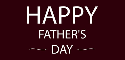 Obraz premium Happy Father's Day Stylish Text illustration Design 