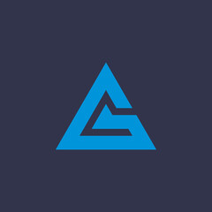 abstract triangle logo
