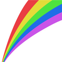 Rainbow shape colorful 