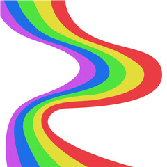 Rainbow shape colorful 