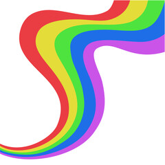 Rainbow shape colorful 