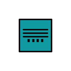 Align Top Format Filled Outline Icon