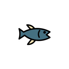 Animal Fish Fishing Filled Outline Icon