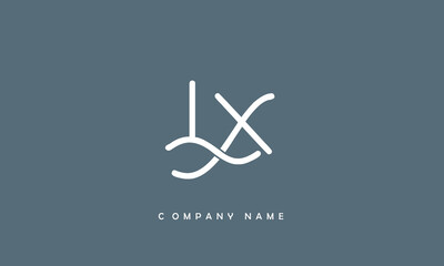 LX, XL, L, X Abstract Letters Logo MONOGRAM