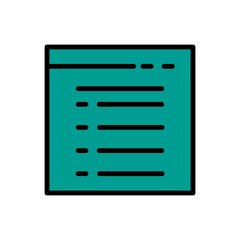 Format List Text Filled Outline Icon