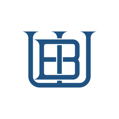 Monogram initial letter alphabet font vector