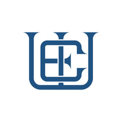 Monogram initial letter alphabet font vector