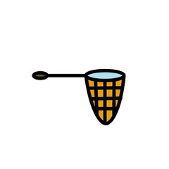 Fishing Net Line Filled Outline Icon