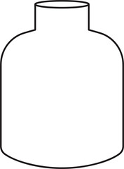 Glass Vase Outline