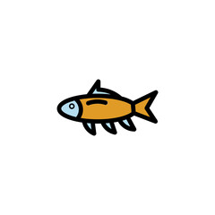 Animal Fish Fishing Filled Outline Icon