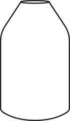 Glass Vase Outline