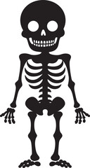 Friendly Bone Design Cute Black Icon Frosty Friend Cute Snowman Logo