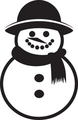 Snowy Whimsical Charm Vector Icon Frosty Flurry Cute Black Logo