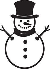 Frosty Flakes of Wonder Black Design Snowflake Serenade Cute Logo Design