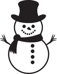 Frosty Flakes of Joy Cute Icon Design Snowflake Serenade Black Vector Icon