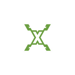 Letter Initial X logo design