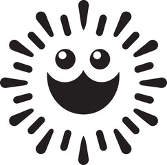 Playful Viral Serenade Cute Logo Icon Viral Flurry Black Logo Design