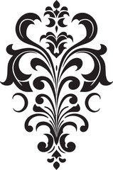 Obraz premium Detailed Sophistication Ornament Icon Stylish Elegance Black Emblem Design