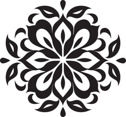 Artistic Intricacies Vector Element Design Timeless Elegance Black Ornament Emblem
